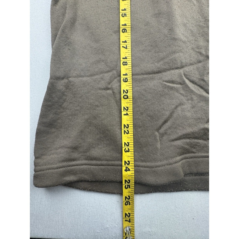 Military Shirt Mens Medium Undershirt Cold Weather Fleece Brown Sekri 1/4 Zip - Picture 8 of 15